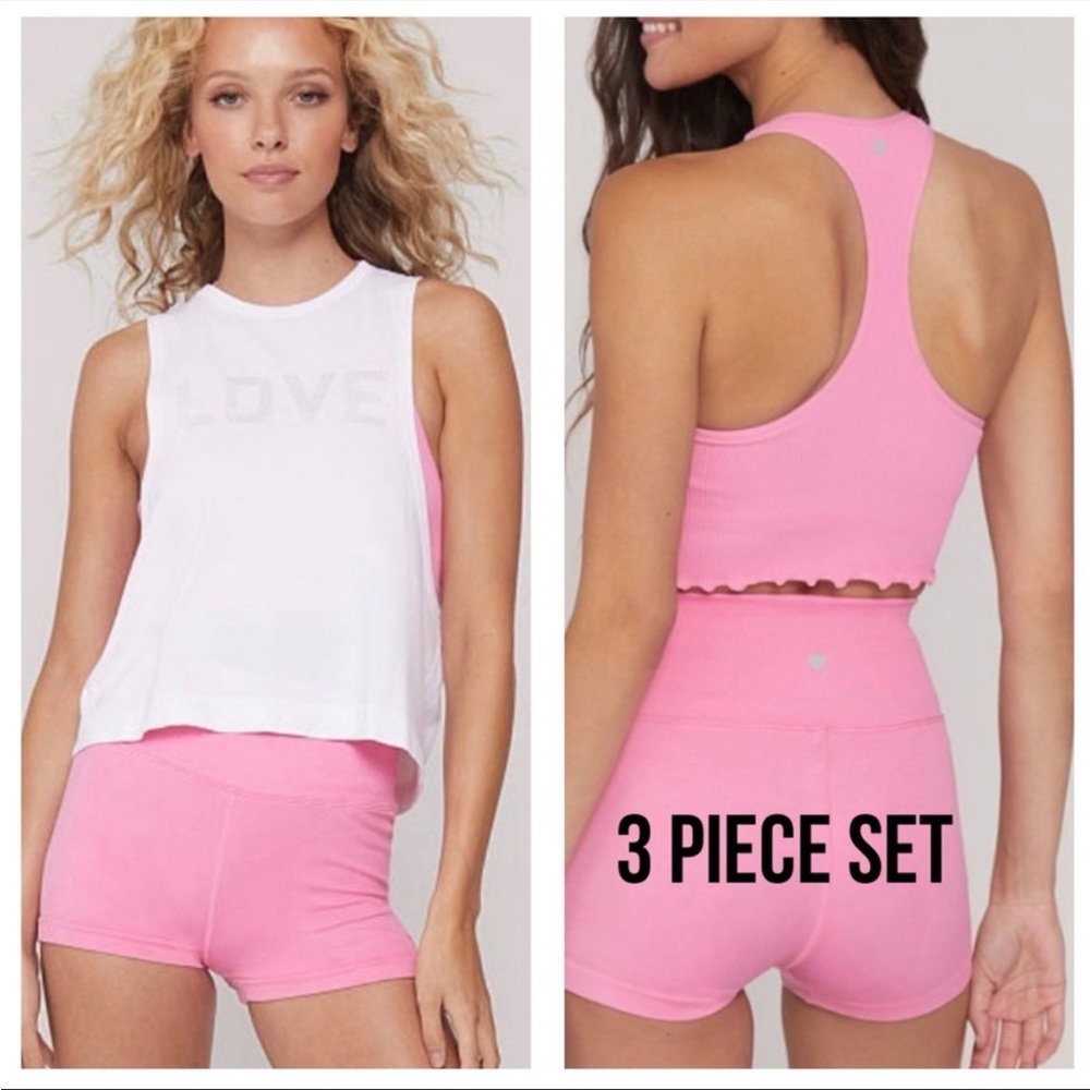 BNWT Spiritual Gangster × Victoria's Secret Collab Shorts, Ruffled Cami …